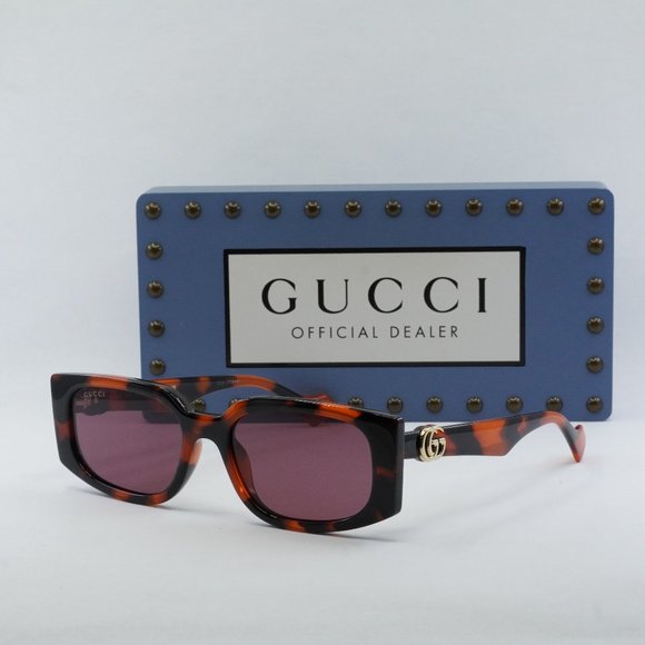 FINAL PRICE NEW GUCCI GG1534S 006 ORANGE VIOLET SUNGLASSES - Picture 1 of 10